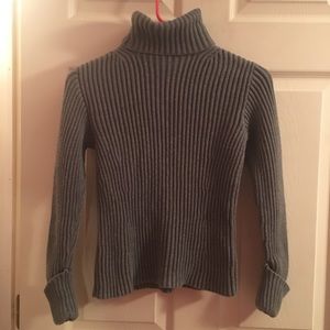 Grey Turtleneck Sweater
